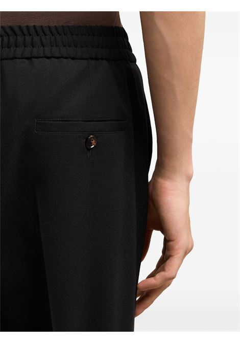 pantalone elstic waist uomo neri AMI PARIS | HTR226.WV0044001